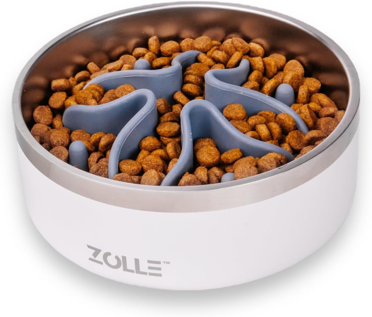 32Oz Stainless Steel Slow Feeder Dog Bowl | Heavy-Duty Non-Slip, Insulated Design | Promotes Healthy Digestion & Prevents Bloat | Food & Water Bowl for Dogs